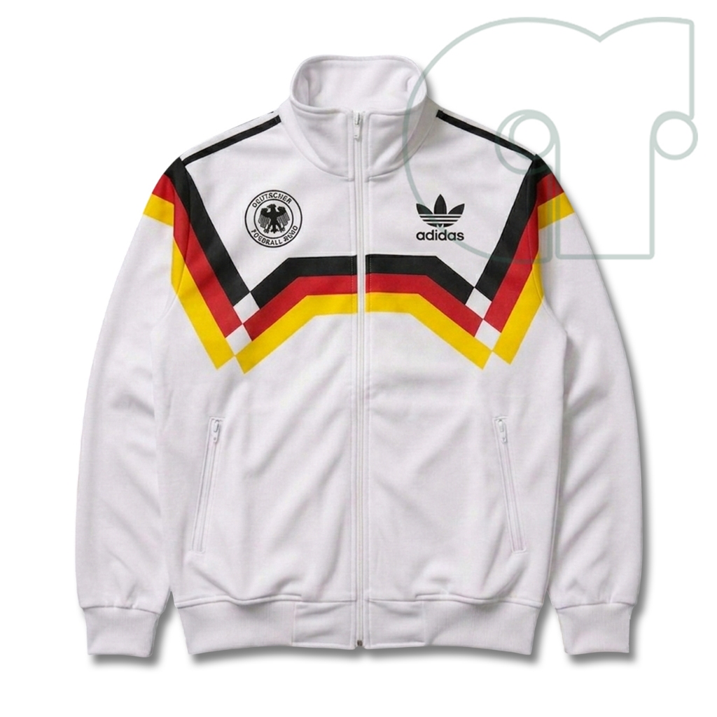 Tracktop Jacket Jerman Bahan Lembut Retro