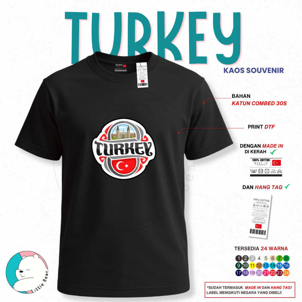 Kaos Souvenir Oleh Oleh Turki - Tshirt Souvenir Oleh Oleh Turki Type 9