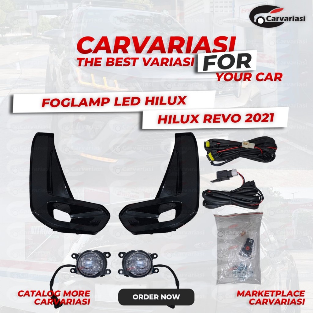 Foglamp LED Hilux Revo 2021 Carvariasi Lampu Kabut Mobil Hilux Revo Foglamp Hilux Revo 2021 LED Fogl