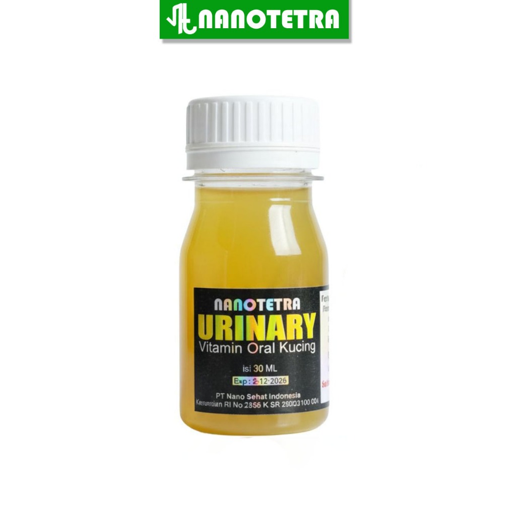 Nanotetra - NANO URINARY Vitamin Kucing Obat flutd kucing susah kencing berdarah 30ml