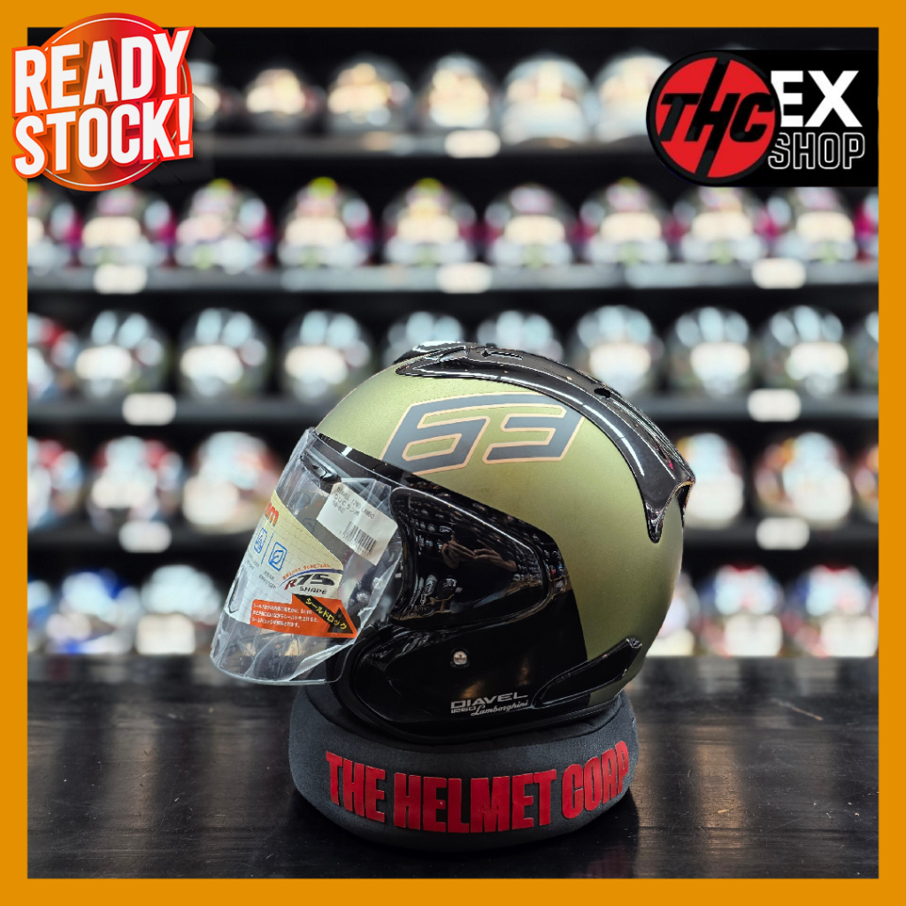 HELM ARAI VZ RAM DUCATI DIAVEL SIZE L 2ND HALF FACE HELMET SECOND