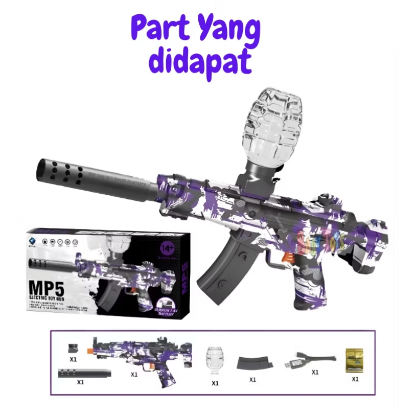 Mainan  Anak WH75-4 DESERT EAGLE ELECTRIC– Tembakan Mainan Otomatis Bubble Water Gun
