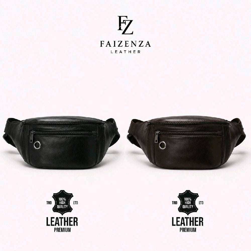 Tas Selempang Kulit Pria Asli Original Premium Sling Bag Full Kulit Sapi Garut Anti Air Waterproof V