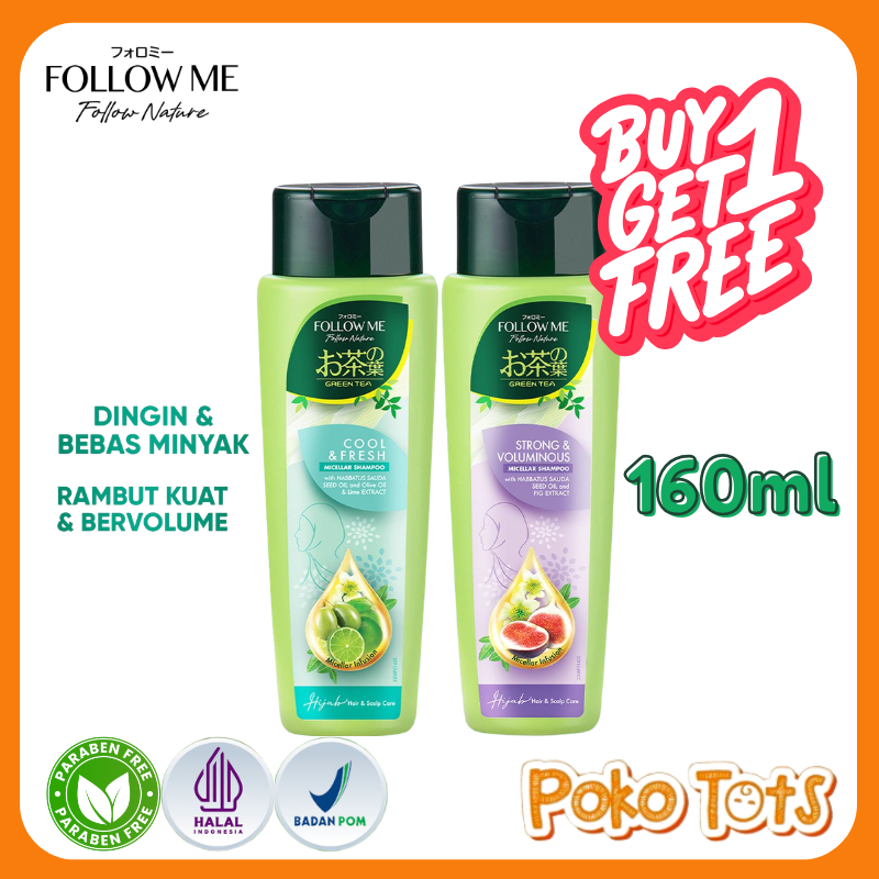 Follow Me Micellar Shampoo 160ml Follow Me Nature Green Tea Shampo Micellar Shampo FollowMe