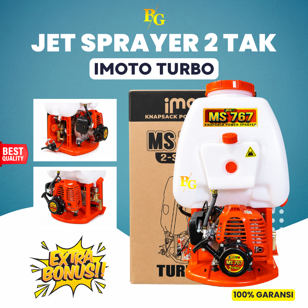 Tangki Semprot Sprayer 2 Tak IMOTO Turbo 20 Liter MS 767 Sprayer Mesin 2 Tak