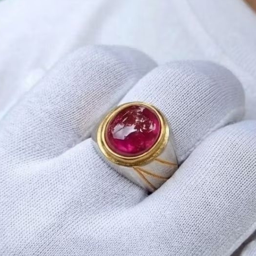 Batu Cincin Merah Siam Bangkok Original