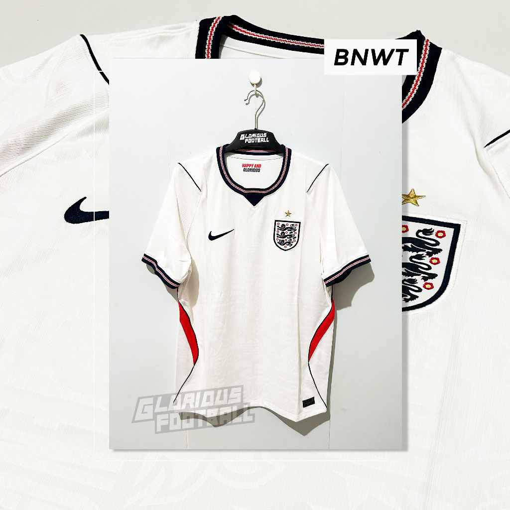 Jersey Original Inggris England Home 2026/2028 BNWT - IB5290-100