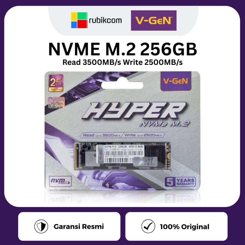 SSD V-GeN M.2 NVme 256GB Hyper - VGeN SSD M.2 NVme 256GB Hyper Series