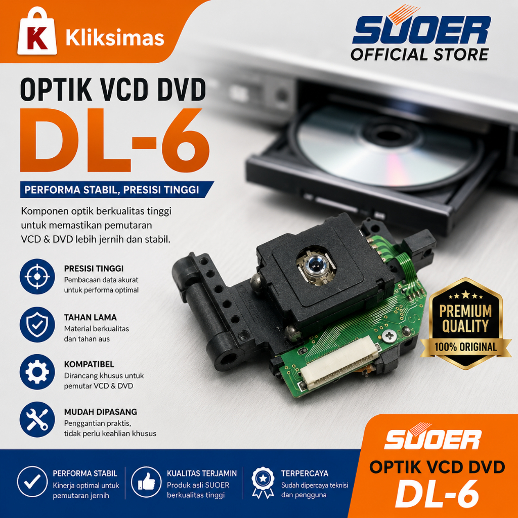 SUOER Optik VCD DVD DL-6