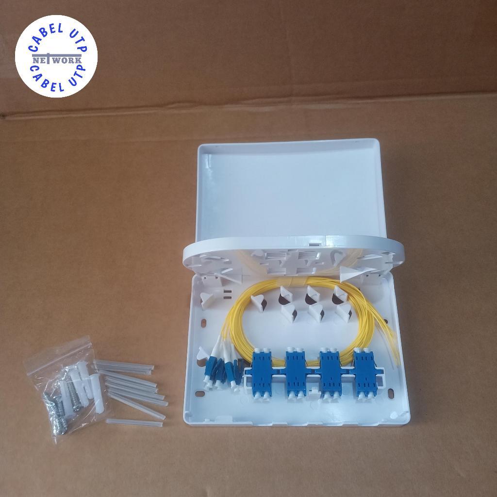 Roset FO 8 Core LC-LC Singlemode Komplit Adapter + Pigtail ( Fullset )