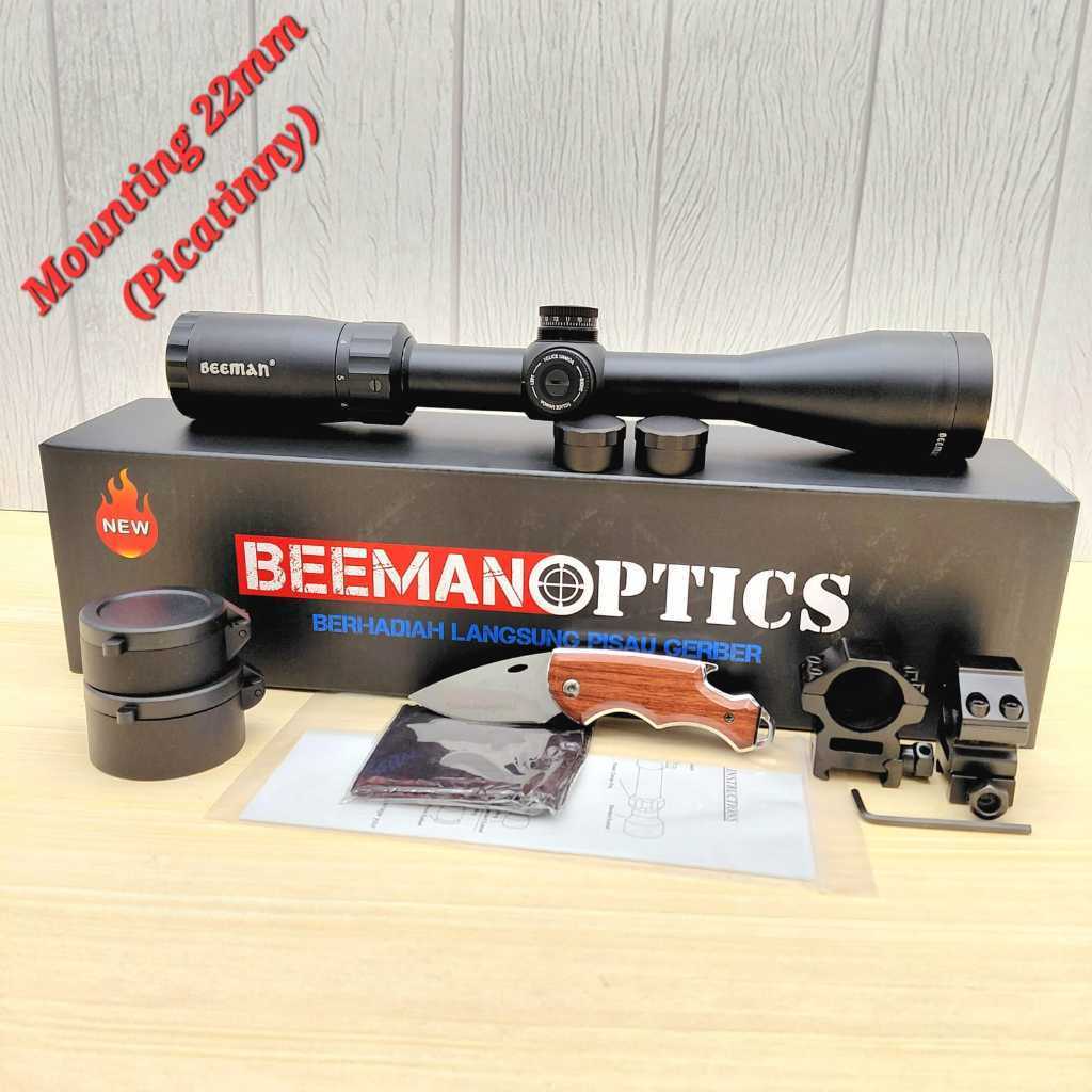 Tele Beeman Mounting 22mm / Telescope Beeman Optics 3-9x40 Mildot WA / Teleskop Beeman Optics