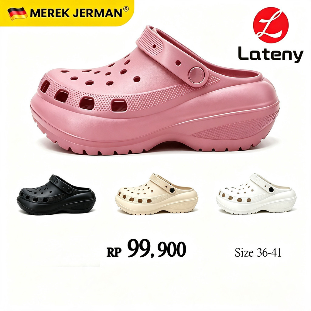Lateny Sandal Kodok Wantia Dewasa Sandal Baim EVA Wanita Sandal Fuji Korea Sepatu Jelly Wanita No.92