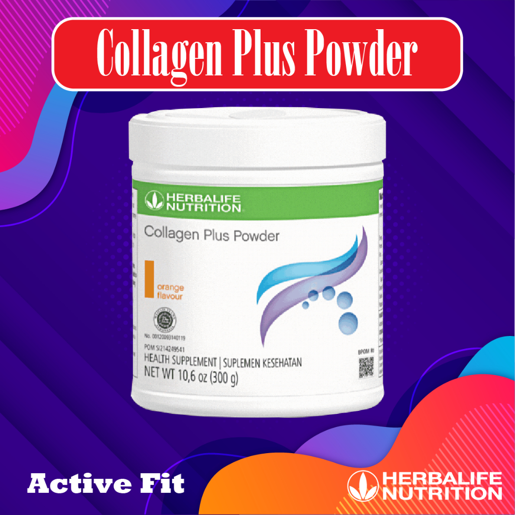 collagen plus powder - barcode utuh - memelihara kesehatan kulit dan sendi - Herbalife
