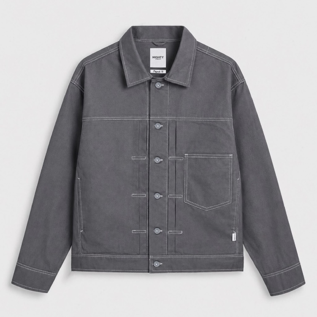 HIGHTY Type I Grey Twill Jacket | Jaket Pria