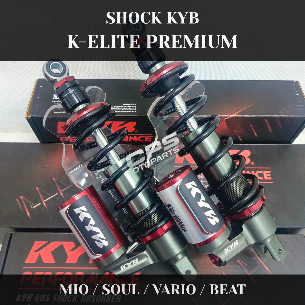 Shock Belakang KYB K-ELITE 300mm & 330mm | Mio / Soul / Beat / Vario / Scoopy | Kayaba Tabung Elegan