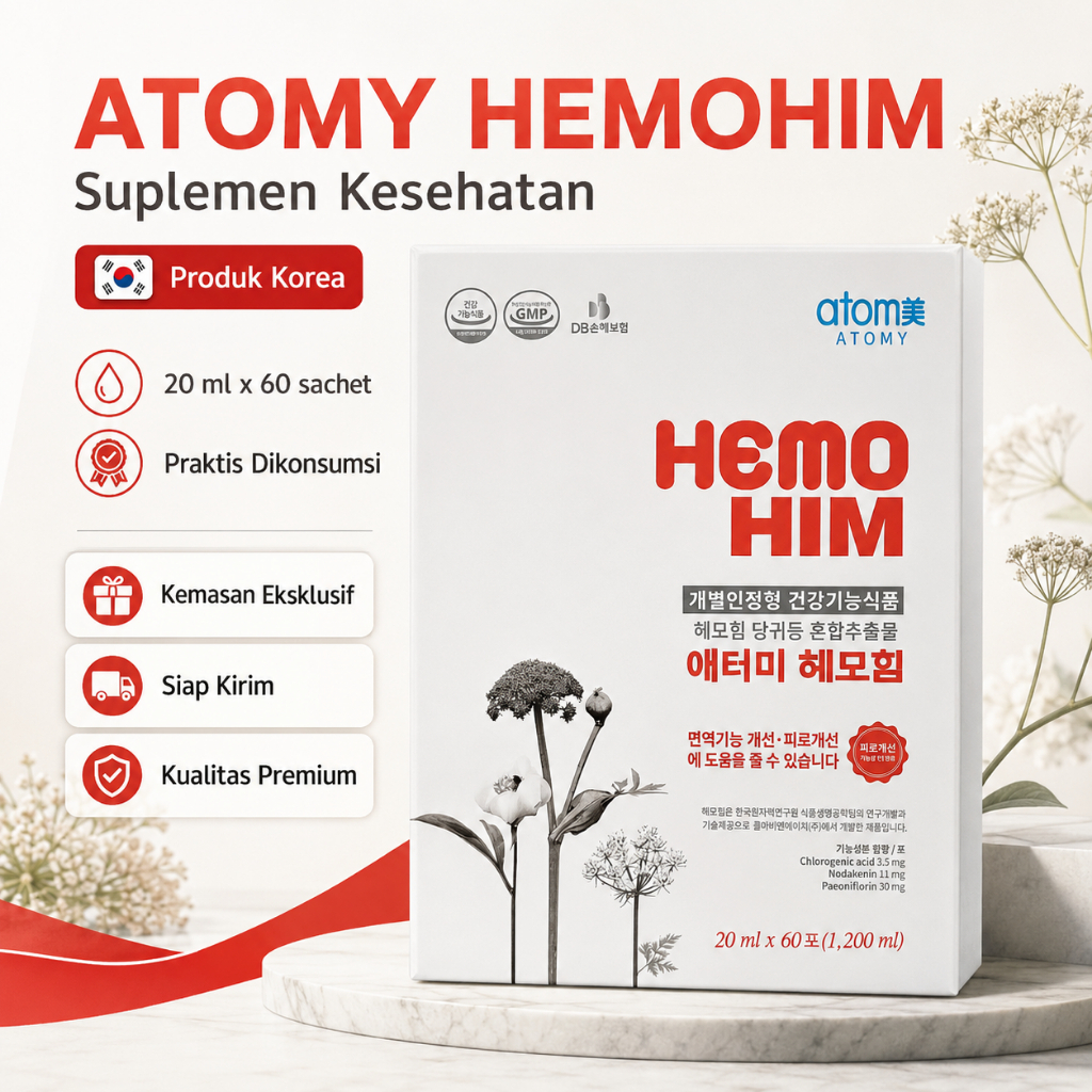 Atomy HemoHIM Original Korea - 1 Box Isi 60 Sachet (20ml) Suplemen Imunitas & Daya Tahan Tubuh