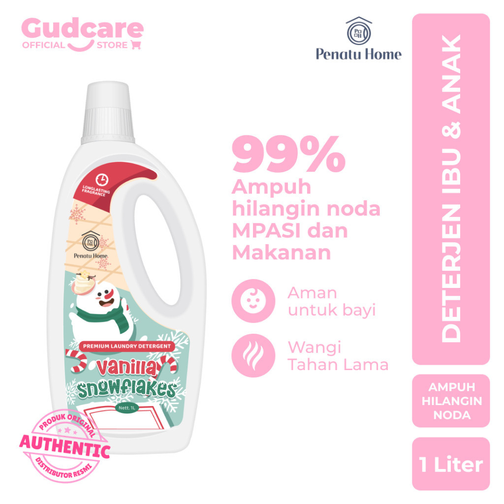 [Gudcareshop] | Penatu Home | Detergen Laundry Cair Penghilang Noda Baju Anak & Dewasa | Vanilla Sno
