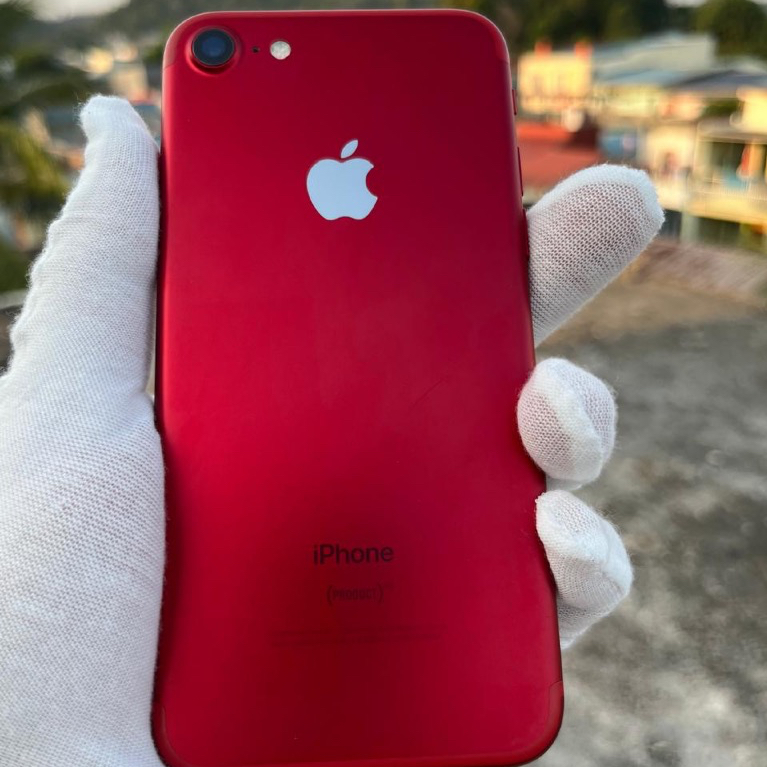 Apple iPhone 7 128GB Product Red A1660 USA iCloud OFF Battery 86% Original Mulus Full Fungsi
