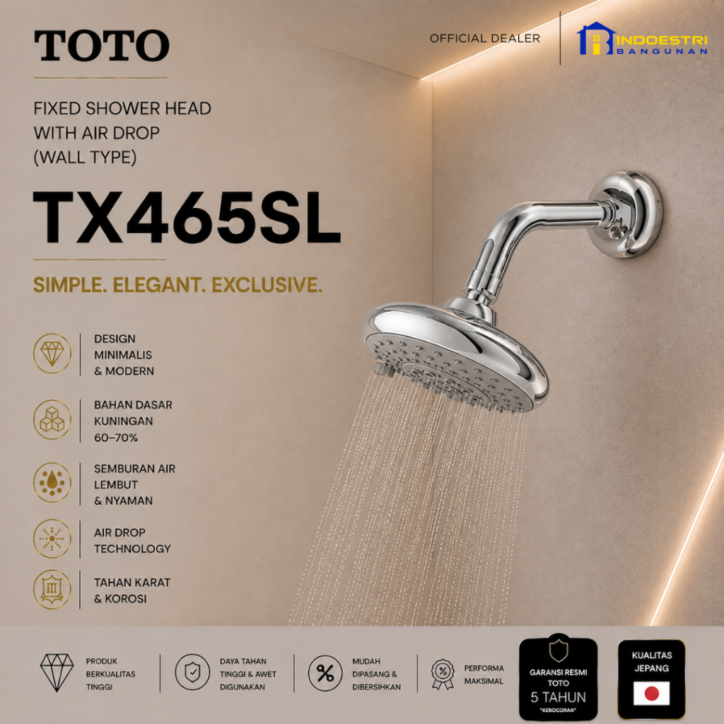 Fixed Shower Head TOTO TX465SL / Wall Shower TOTO TX465SL