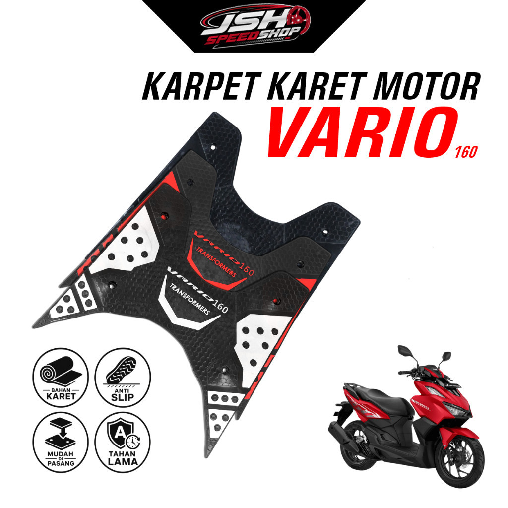 Karpet Karet Alas Kaki Freeday TNF Motor Vario 160 Anti Slip
