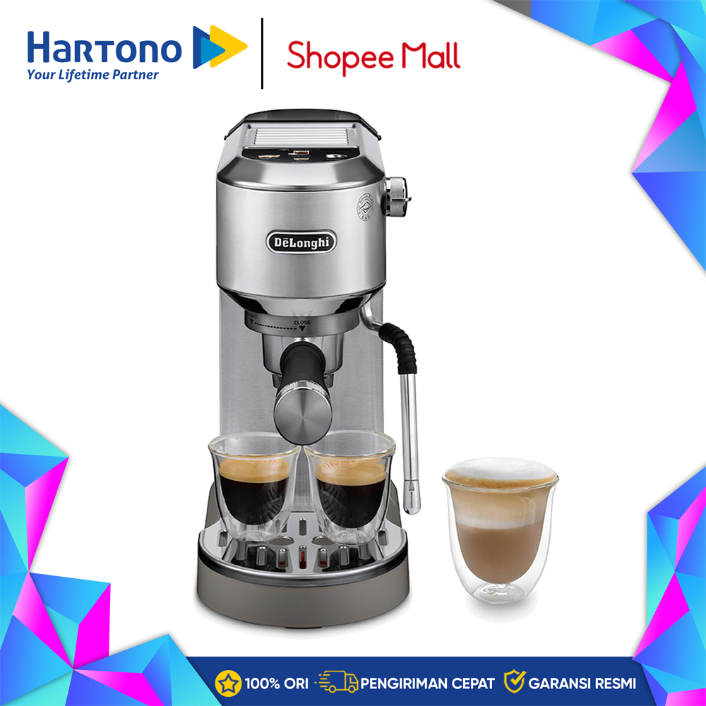 DeLonghi Coffee Machine Mesin kopi Dedica Duo with Cold Brew Metal EC890.M