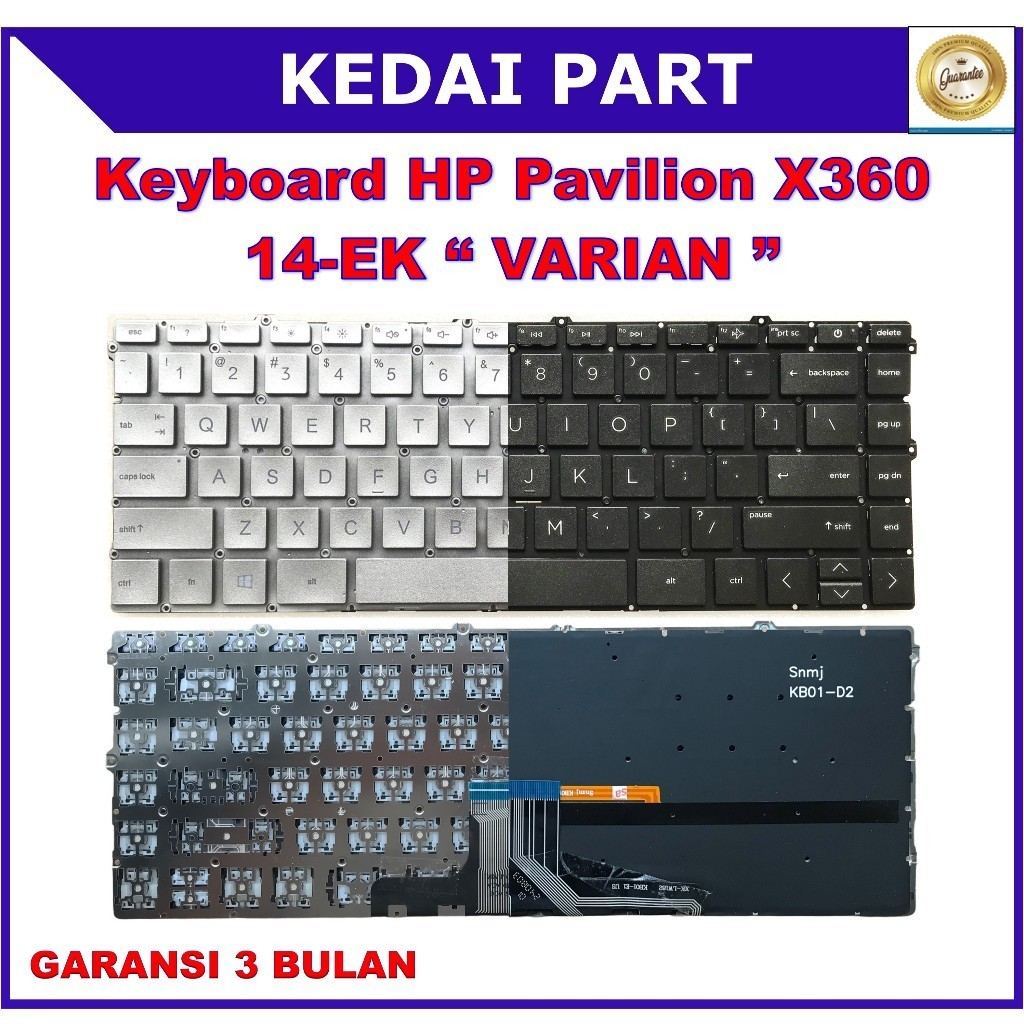 Keyboard HP Pavilion X360 14EM 14-EP0001TU 14-EP0018TU 14-EP0019TU 14-EP0088TU 14-EP0556TU Silver Bl