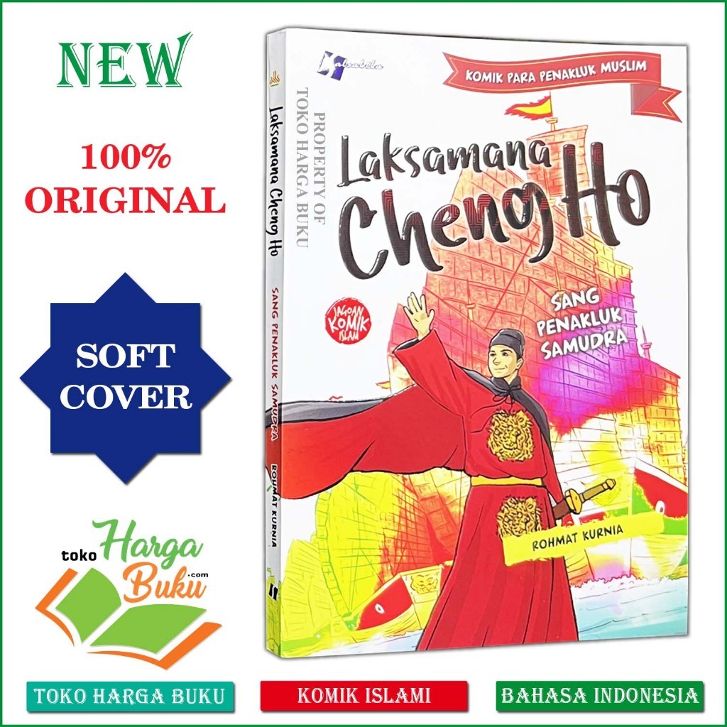 Foto Komik Laksamana Cheng Ho Sang Penakluk Samudra FULL COLOR Buku Anak Serial Para Penakluk Muslim ORI Salsabila Pustaka Al-Kautsar