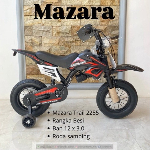 Sepeda Anak BMX ring 12 Mazara 2255 | Sepeda Anak BMX Mazara 2255 ukuran 12 inch
