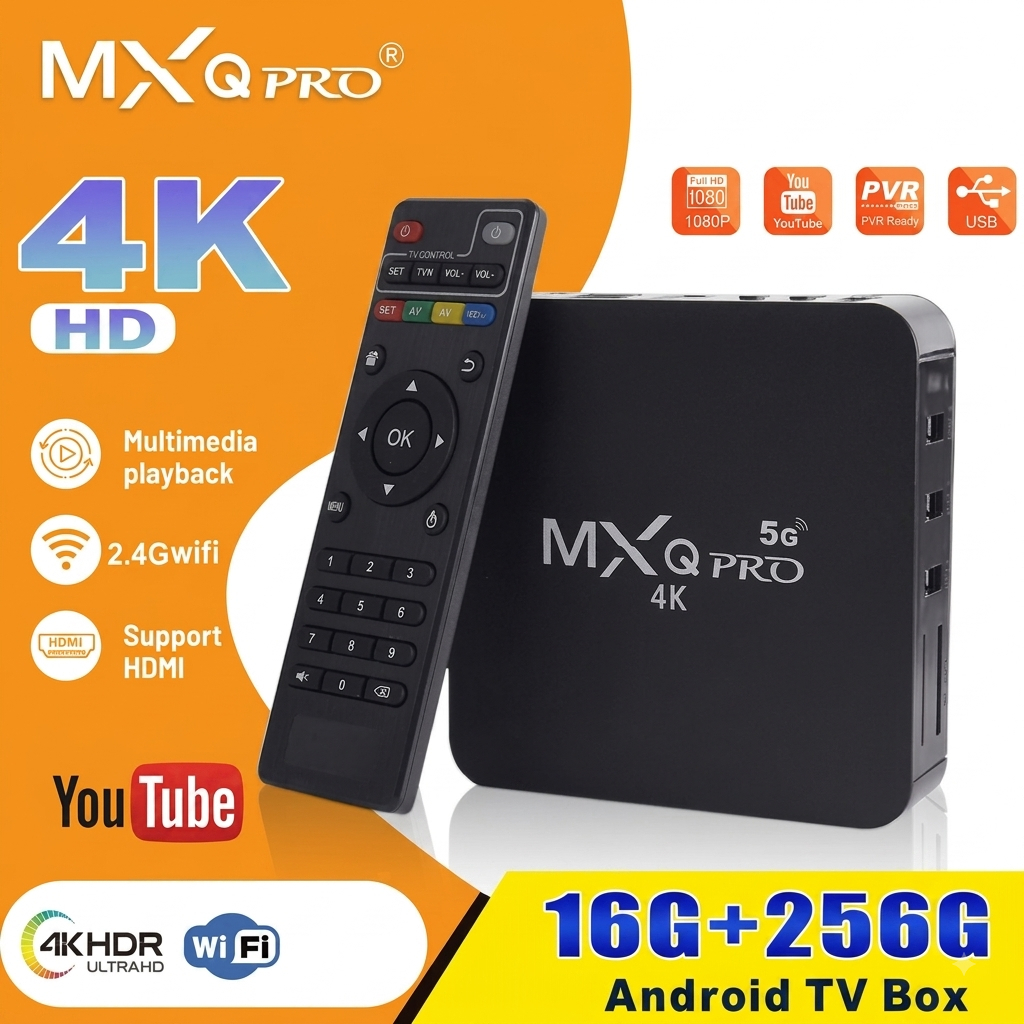 ANDROID TV BOX 4K ULTRA HD RAM 16GB DAN ROM 256GB SMART TV (GARANSI RUSAK TUKAR BARU)