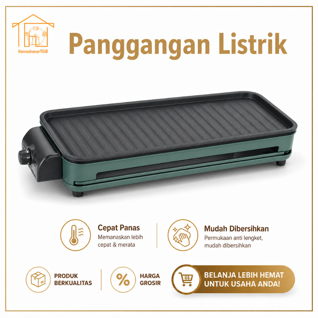 Hotpot Listrik Panggangan Listrik 2 in 1 alat Bakar sate Bbq Hotpot Praktis