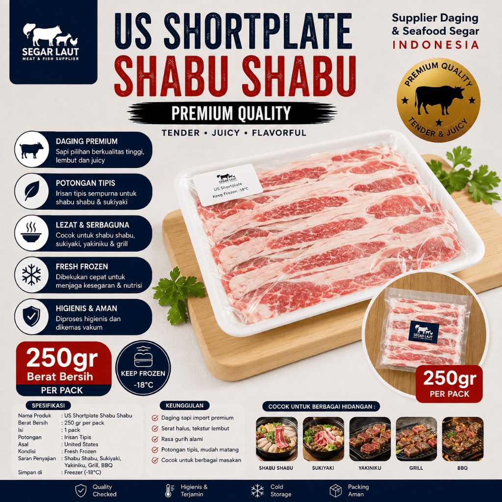 US Shortplate | Daging Slice | Shabu Shabu Shortplate