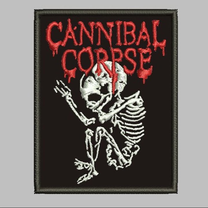 BROTHER PATCH : Patch Bordir Logo Cannibal Corpse Butchered at Birth BS-88 Kotak 7-8cm
