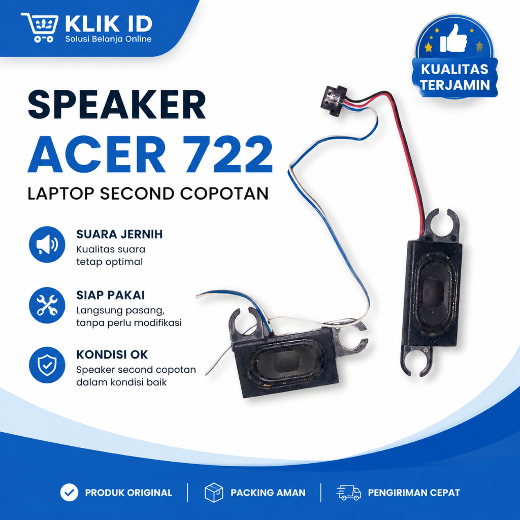 Speaker Acer Aspire One 722 AO722 Copotan Original Bekas Laptop