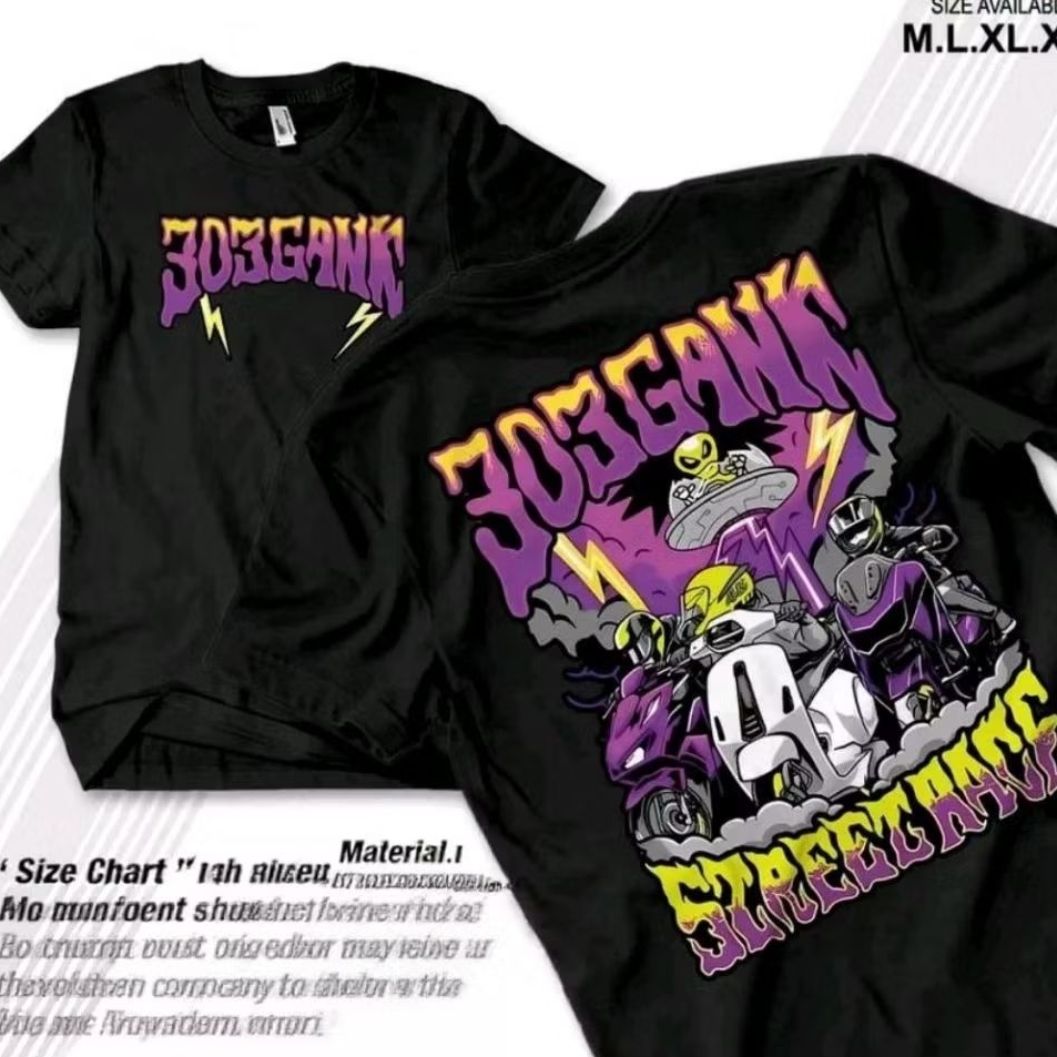 Kaos T-shirt 303 Gank Street Race Kaos Distro Unisex