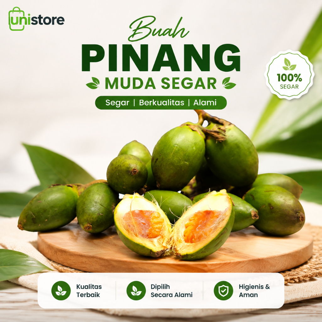 Buah Pinang Muda Segar Jambe Nom Masih Lunak