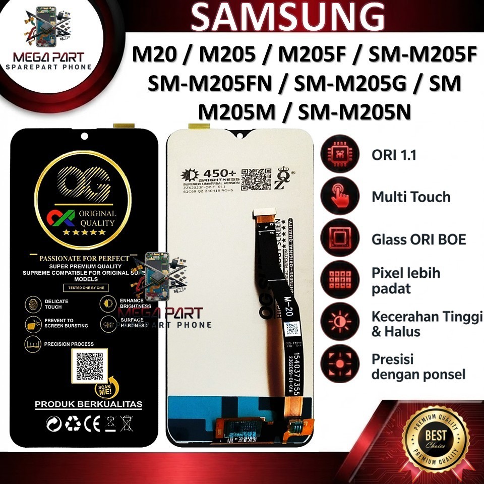 M20 / M205 / M205F / SM-M205F / SM-M205FN / SM-M205G / SMM205M / SM-M205N ORI FULLSET