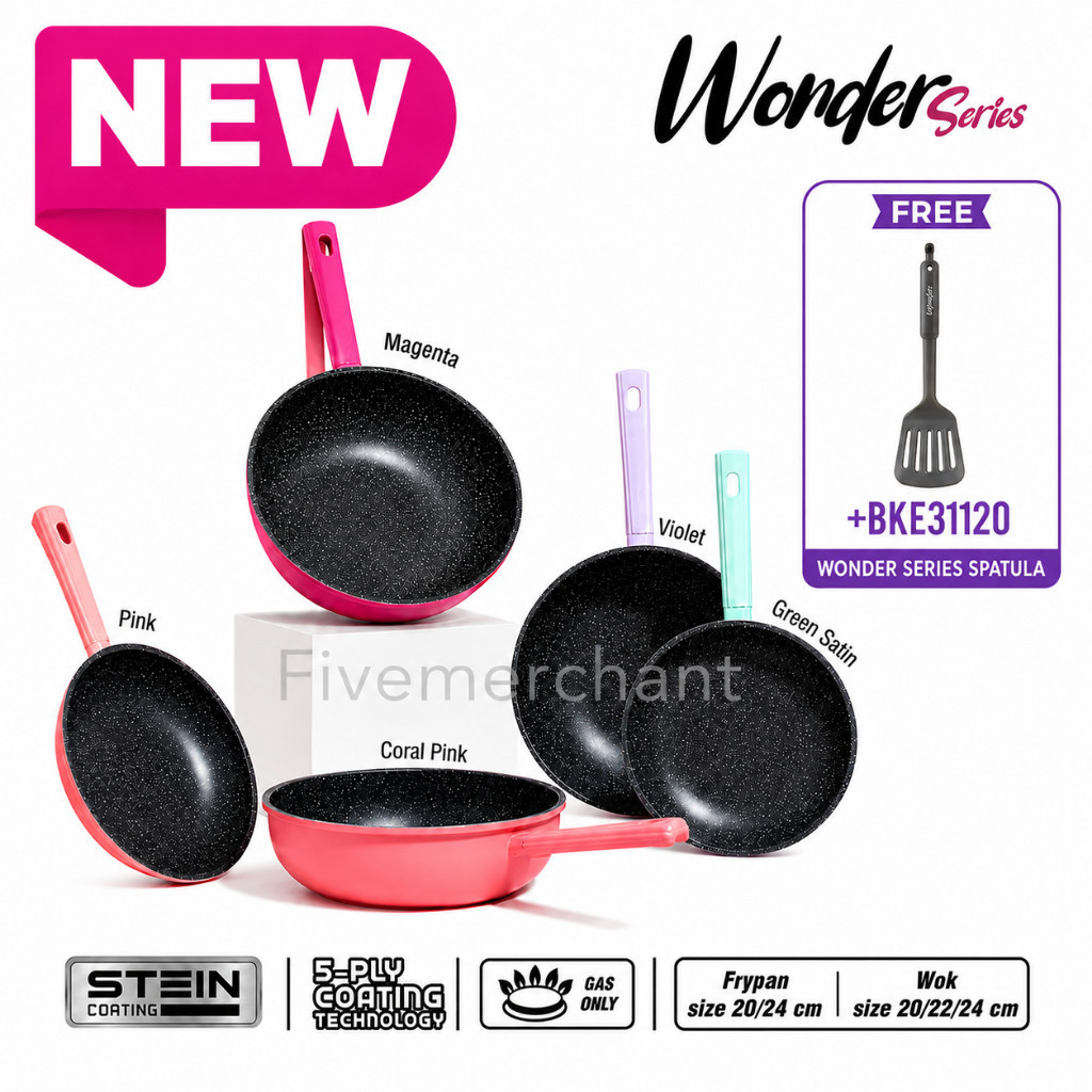Frypan Steincookware Wonder Pan 24cm Wonderpan Stein Penggoreng Fry Pan Penggorengan Stein Cookware 