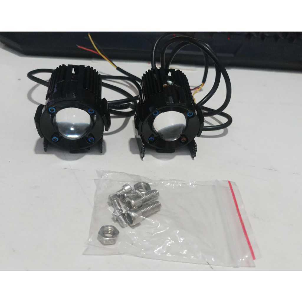 Lampu laser D2 mini 2 warna high low putih kuningTD35 motoled