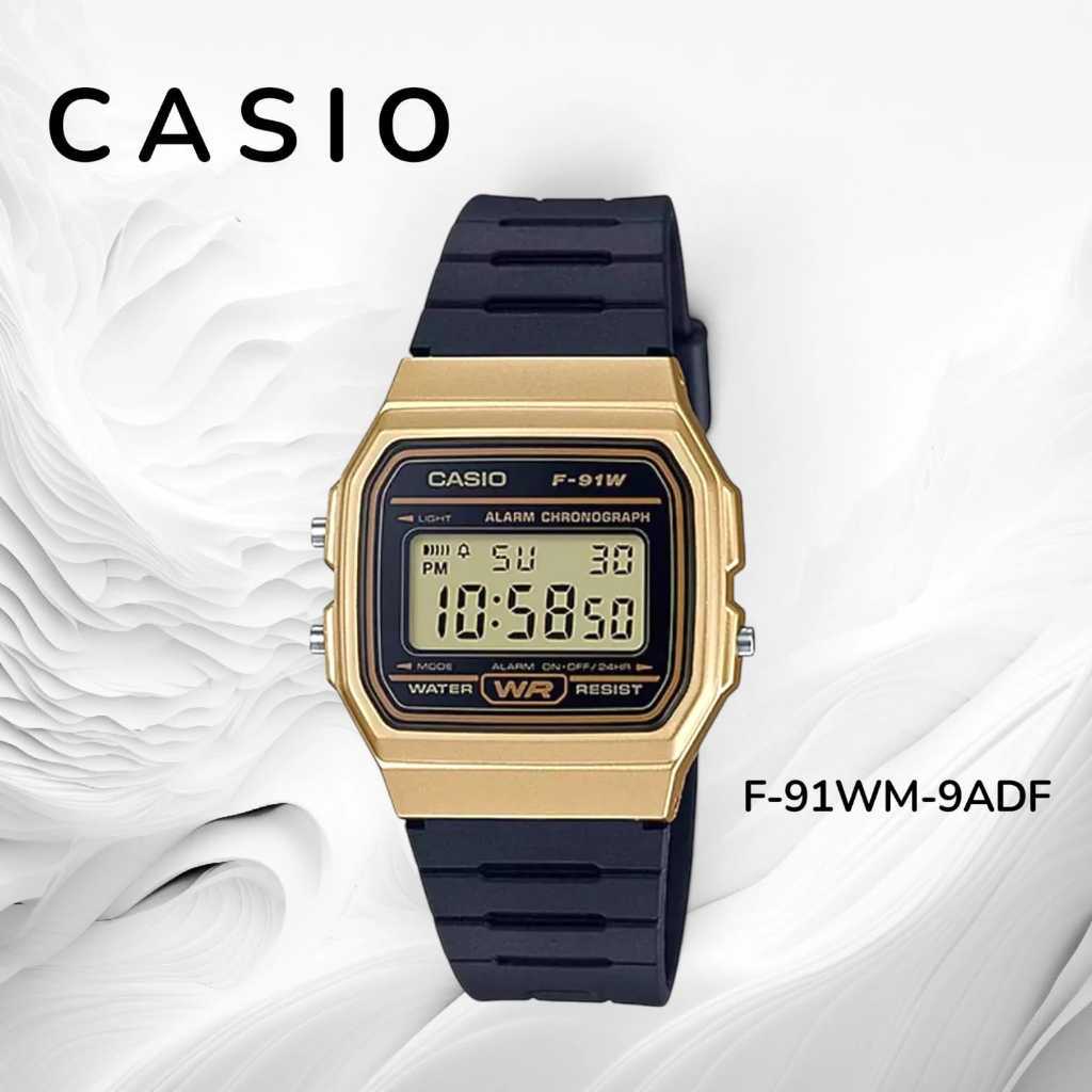 Jam Casio Original F-91WM-9ADF F91WM 9ADF  Digital
