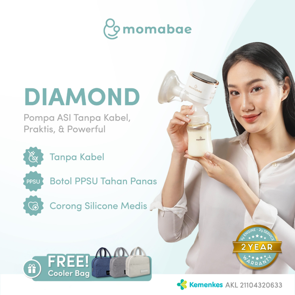 MOMABAE - DIAMOND Pompa ASI Elektrik  / Breast Pump Electric / Pumping ASI Elektrik Portable