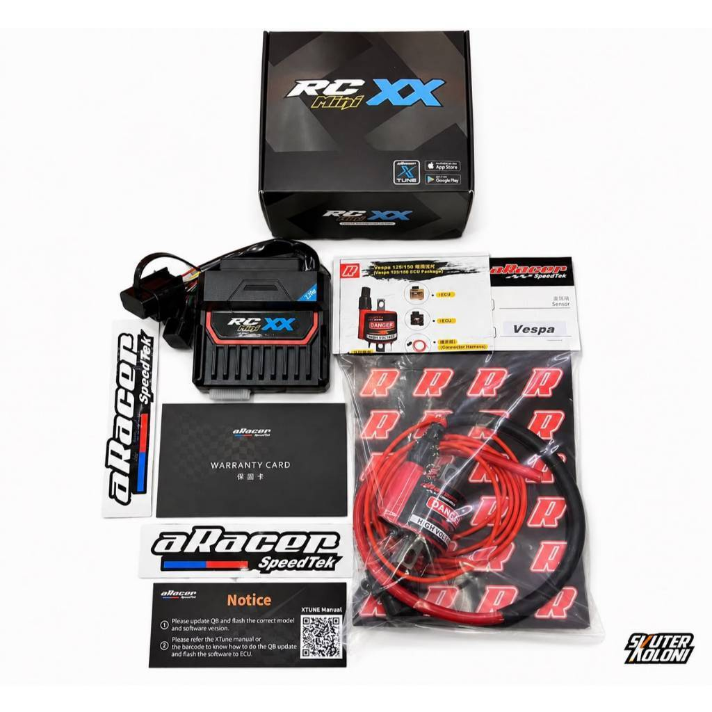 ARACER ECU Racing aRacer SpeedTek RC Mini XX + Koil Vespa Sprint Primavera