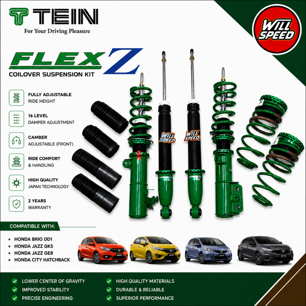 COILOVER TEIN FLEX Z HONDA JAZZ GE GK 5 BRIO OLD NEW CITY HATCHBACK GN5 GN2 HB