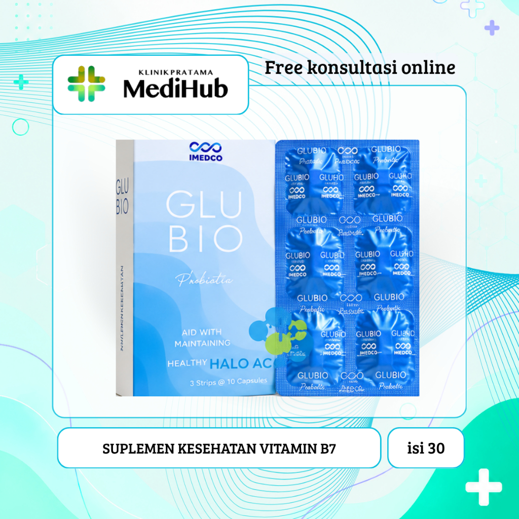 Suplemen Kesehatan Vitamin B7 - Glubio @30 II PRODUK ORIGINAL