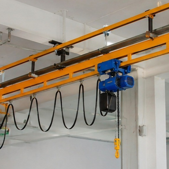 KBK Single Girder Suspension Crane, Crane Gantung Girder Tunggal Sistem Modular, Overhead Crane Ring