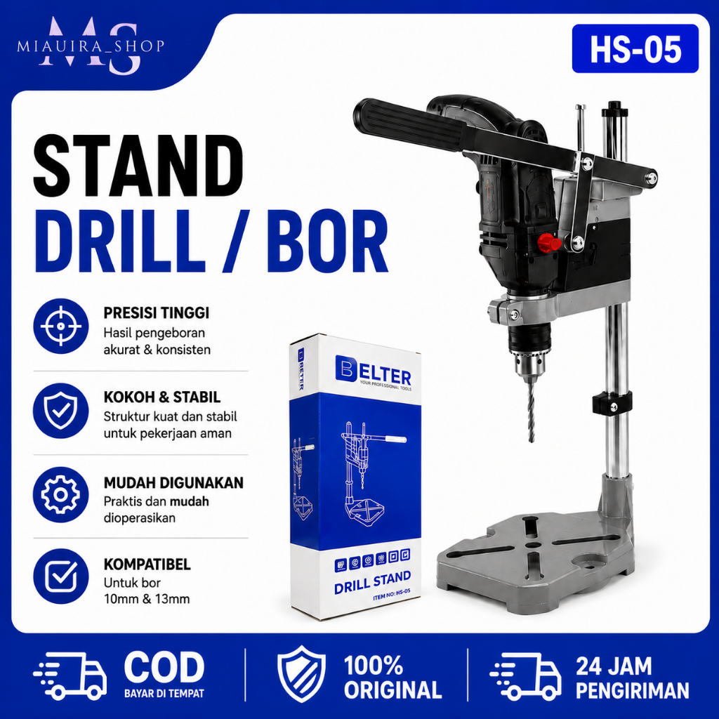 Dudukan Bor Tangan / Drill Stand / Stand Drill press vice / Stand Bor