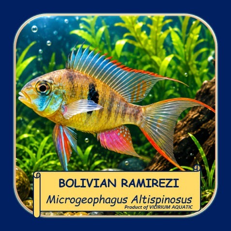 IKAN HIAS BOLIVIAN RAM CICHLID / BOLIVIAN RAMIREZI ALTISPINOSA – IKAN AIR TAWAR AQUARIUM AQUASCAPE
