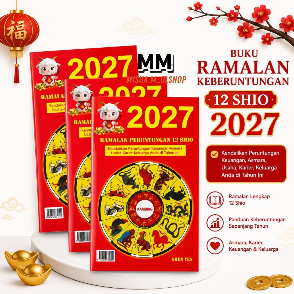 BUKU RAMALAN PERUNTUNGAN TONGSHU 2027 12 SHIO/BUKU RAMALAN CINA 2027/RAMALAN 2027