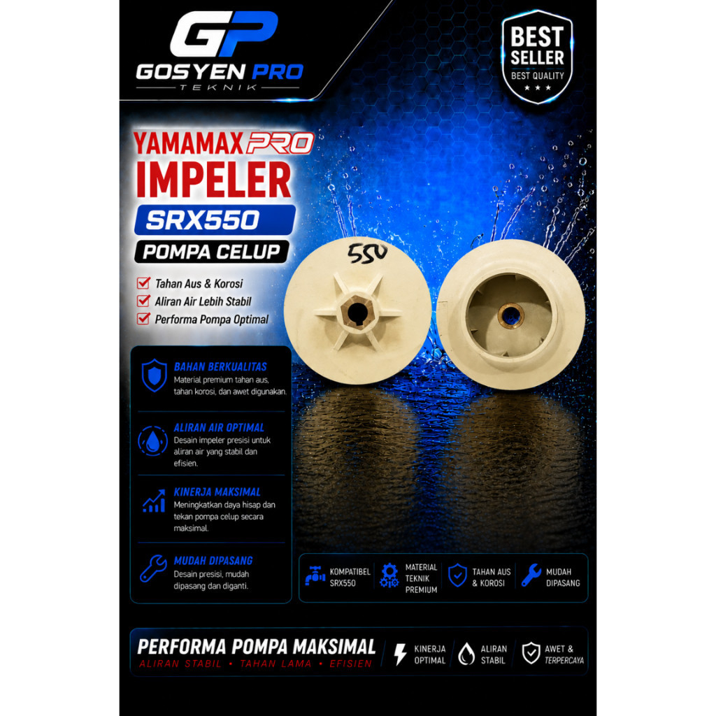 IMPELLER / KIPAS POMPA CELUP SUBMERSIBLE SRX 550 YAMAMAX-PRO