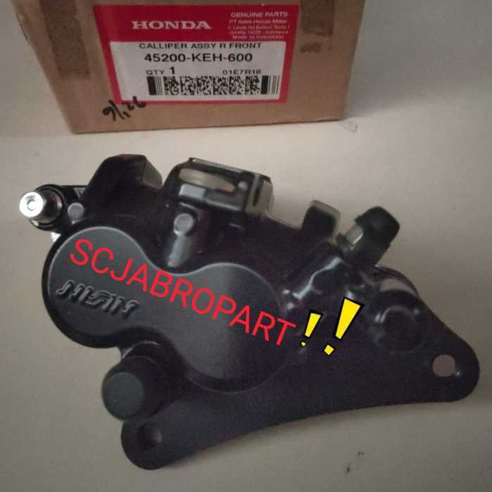 45200 KEH 600.....CALLIPER ASSY R FRONT HONDA Mega Pro (generasi Mega Pro Hiu lama hingga Mega Pro A