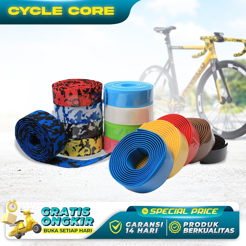 Bartape Handlebar Tape Lilitan Stang Pelapis Stang Sepeda Balap Road bike  Fixie Gravel Commuter bik